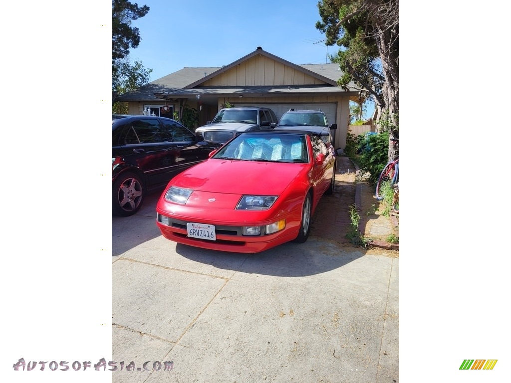 1993 300ZX Convertible - Scarlet Red / Black photo #3