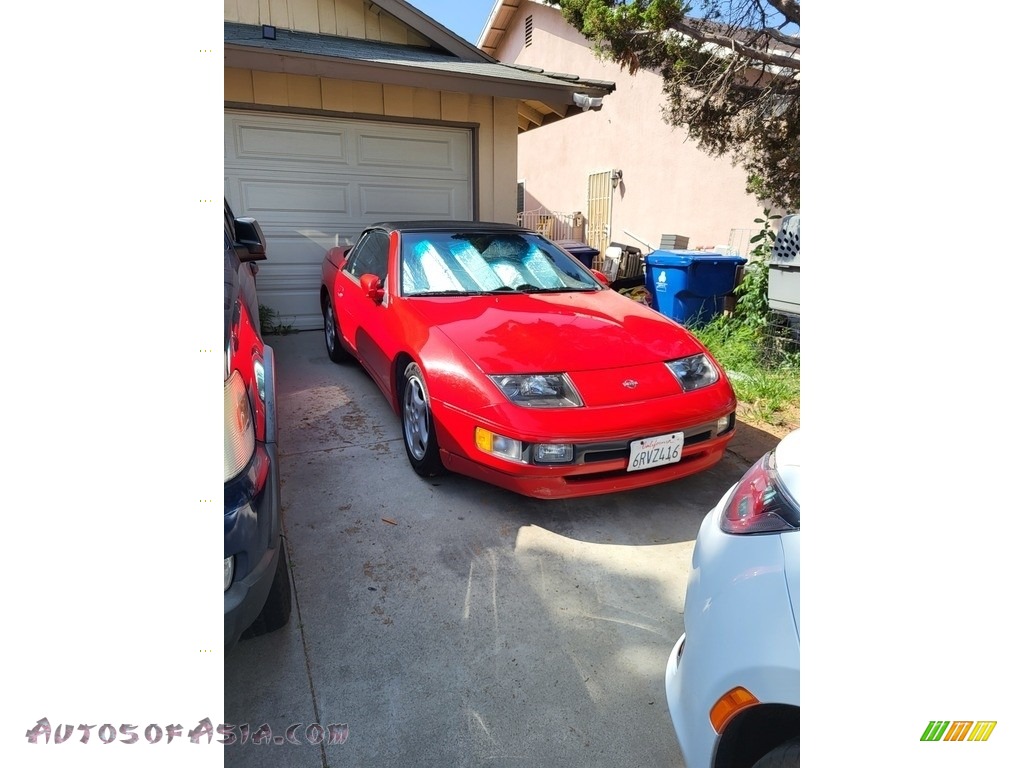 1993 300ZX Convertible - Scarlet Red / Black photo #5