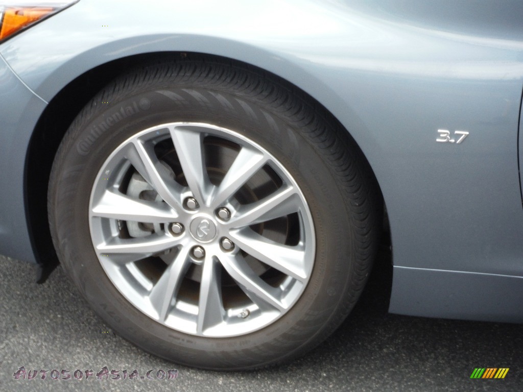 2014 Q 50 3.7 AWD Premium - Hagane Blue / Graphite photo #3