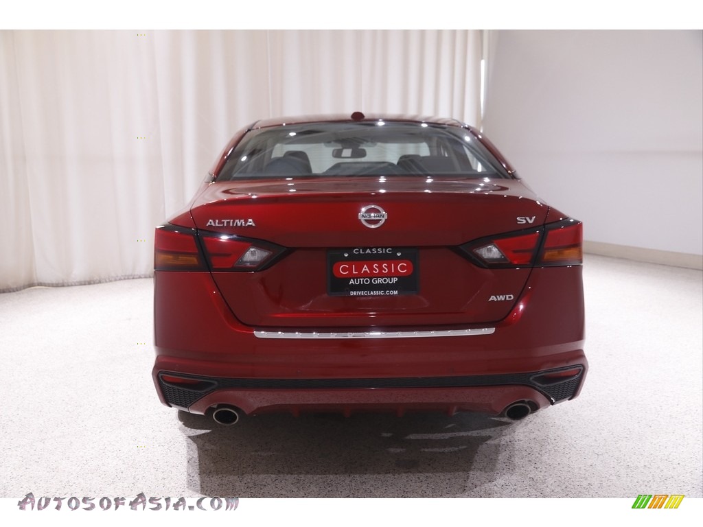2019 Altima SV AWD - Scarlet Ember Tintcoat / Charcoal photo #19