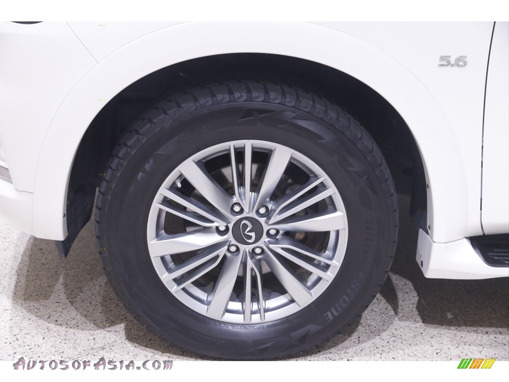 2018 QX80 AWD - Moonstone White / Graphite photo #25