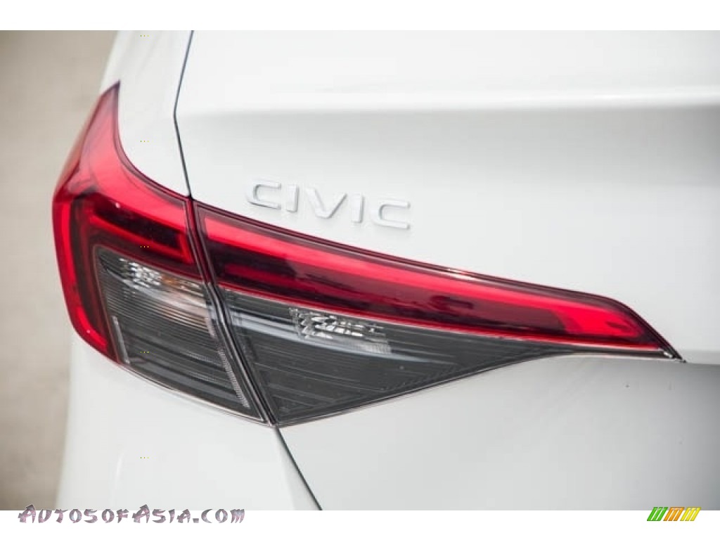 2022 Civic Sport Sedan - Platinum White Pearl / Black photo #6
