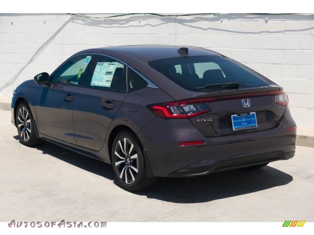 2022 Civic EX-L Hatchback - Smokey Mauve Pearl / Black photo #2