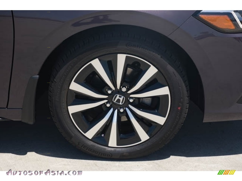 2022 Civic EX-L Hatchback - Smokey Mauve Pearl / Black photo #11