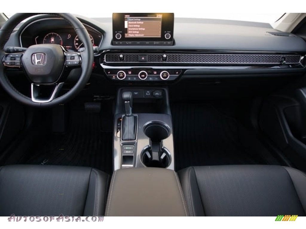 2022 Civic EX-L Hatchback - Smokey Mauve Pearl / Black photo #17