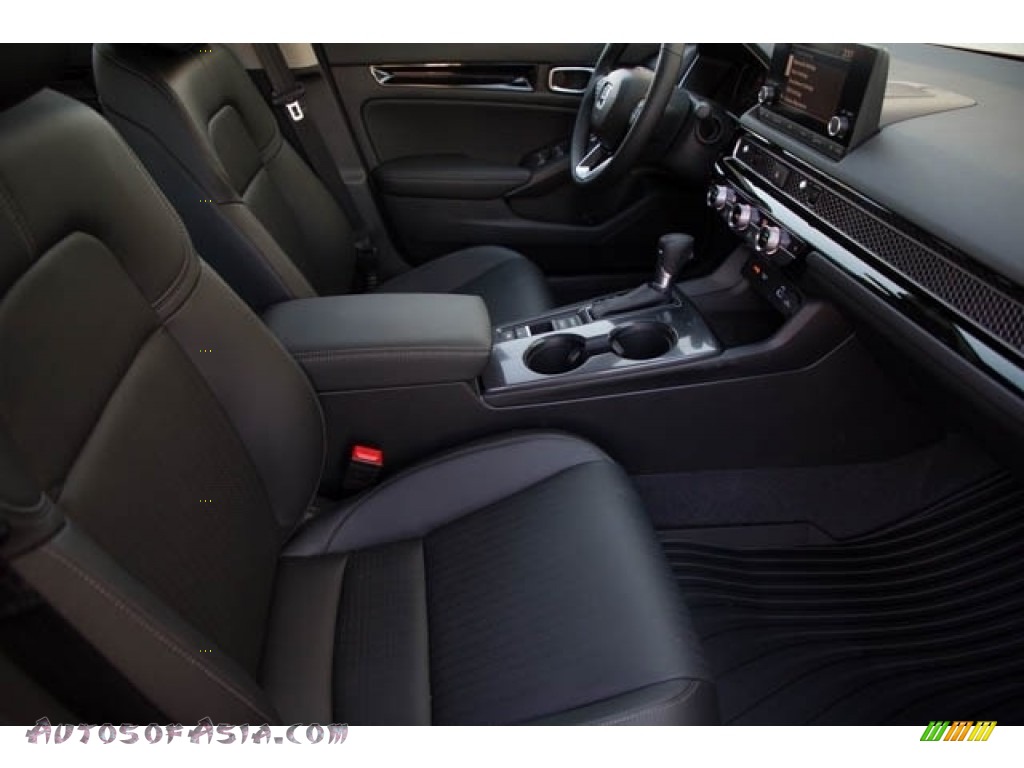 2022 Civic EX-L Hatchback - Smokey Mauve Pearl / Black photo #30