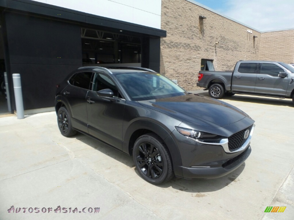 Machine Gray Metallic / Black Mazda CX-30 Turbo Premium AWD