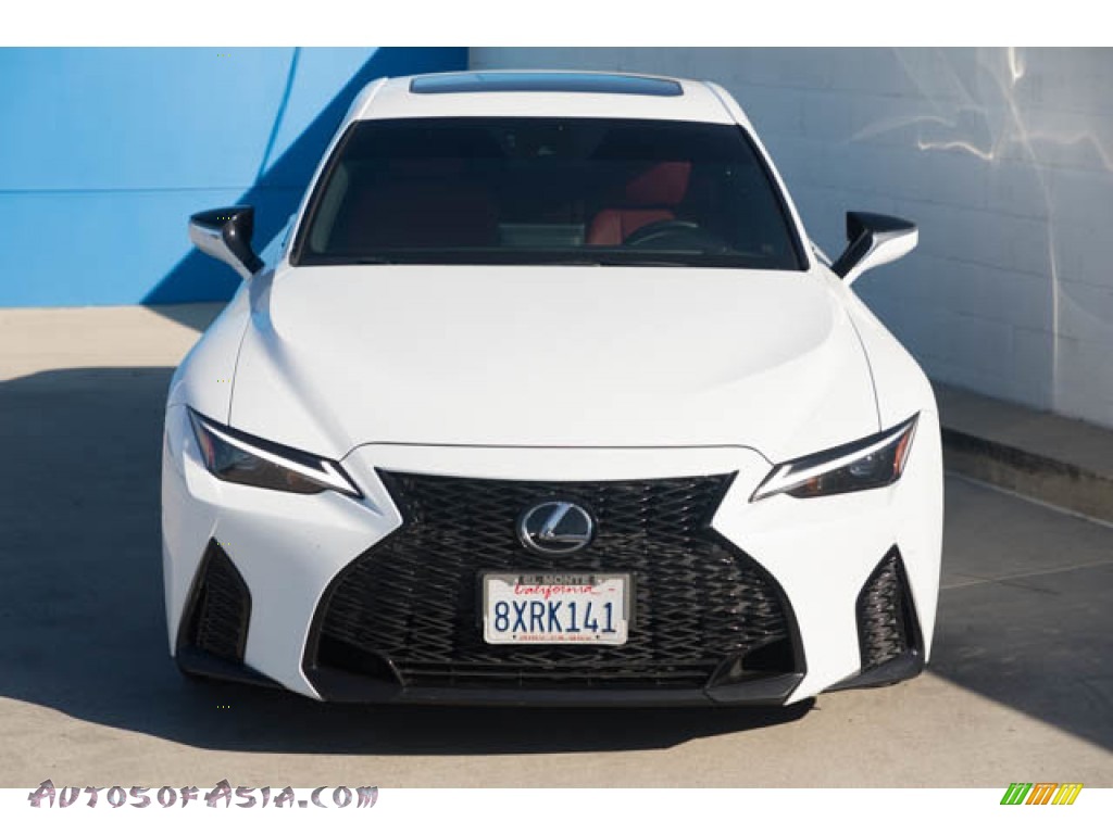 2021 IS 350 F Sport - Ultra White / Rioja Red photo #7