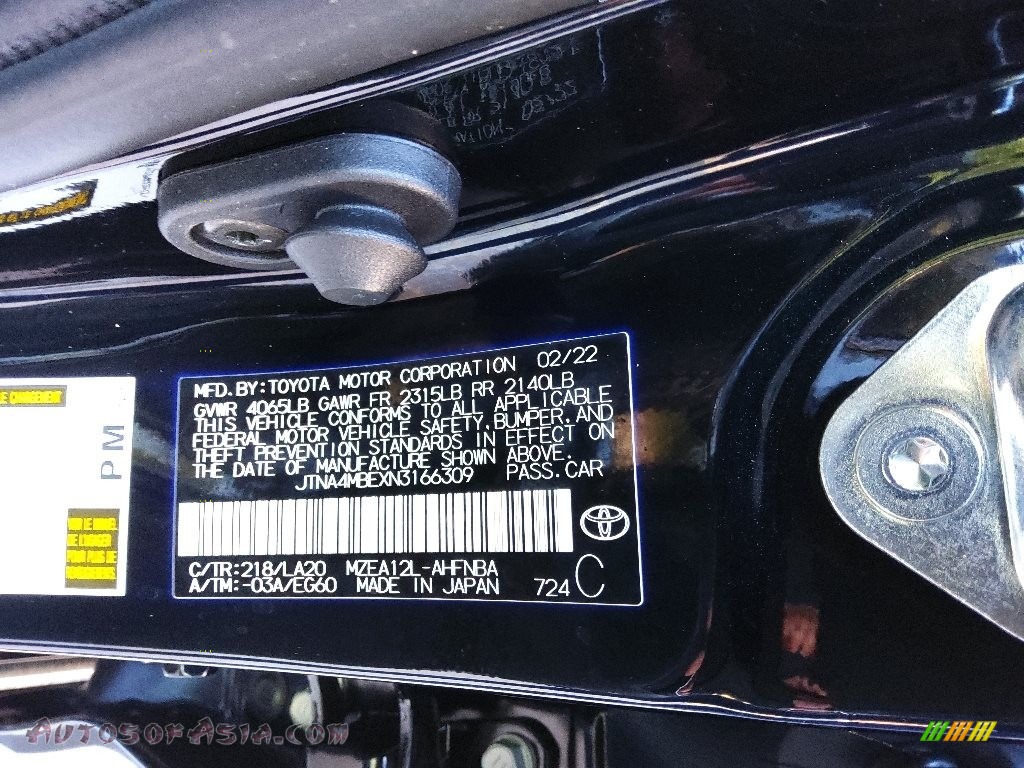 2022 Corolla Hatchback XSE - Midnight Black Metallic / Black photo #28