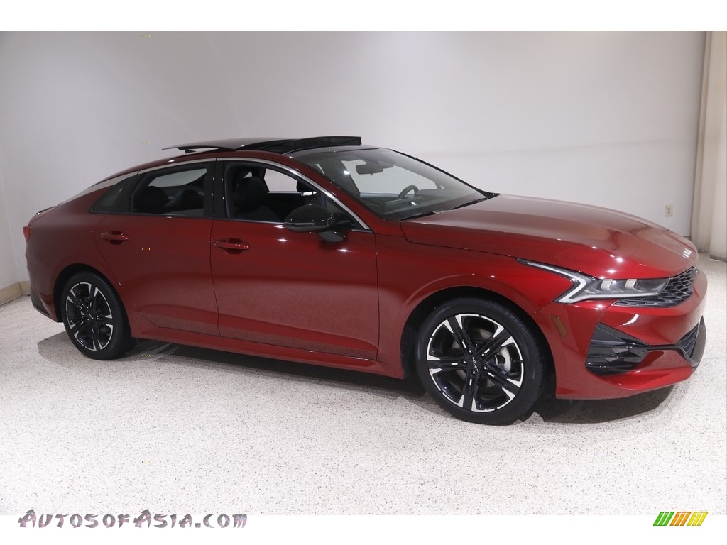 2022 K5 GT-Line AWD - Passion Red Tint Coat / Black photo #1