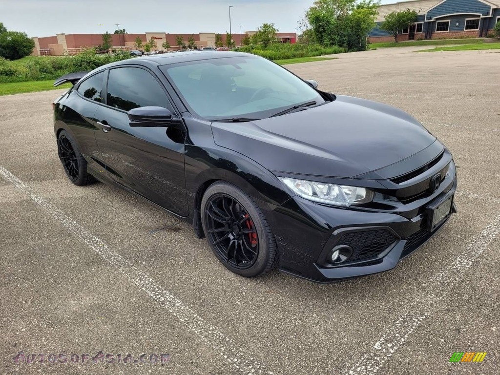 2017 Civic Si Coupe - Crystal Black Pearl / Black photo #1