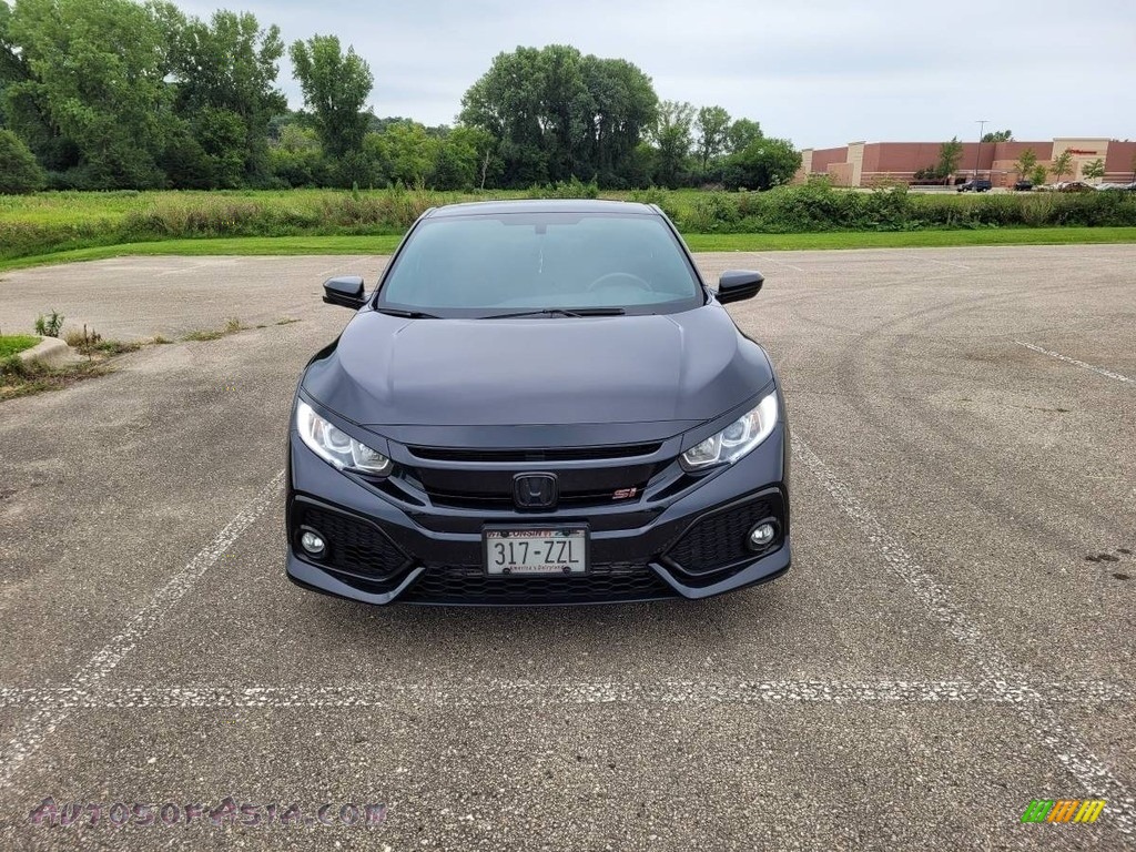 2017 Civic Si Coupe - Crystal Black Pearl / Black photo #3