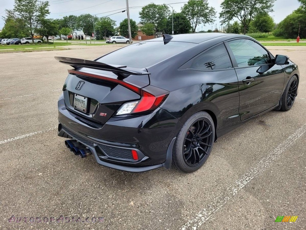 2017 Civic Si Coupe - Crystal Black Pearl / Black photo #6