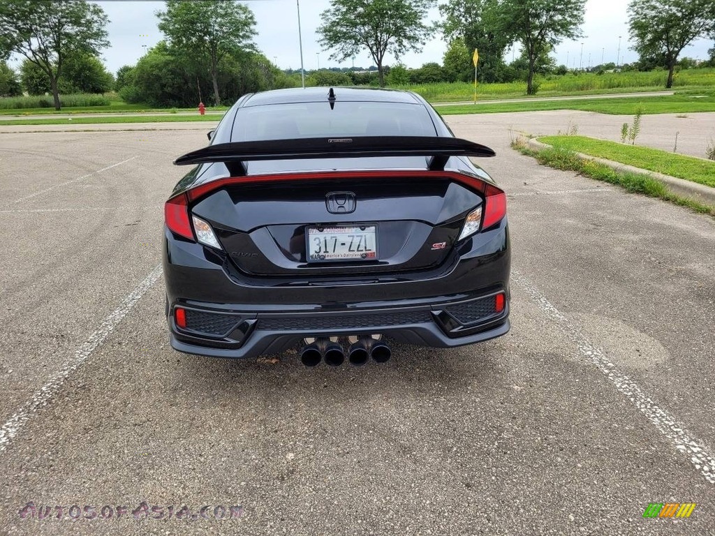 2017 Civic Si Coupe - Crystal Black Pearl / Black photo #8