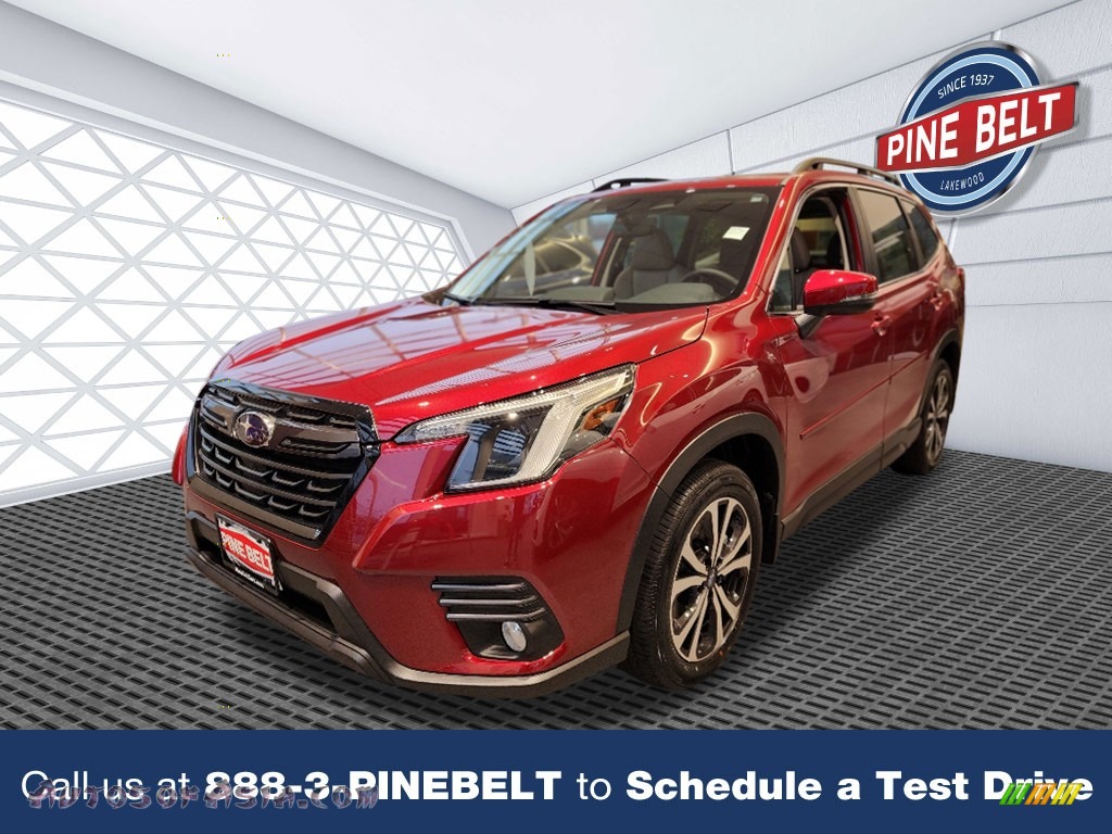 2022 Forester Limited - Crimson Red Pearl / Gray photo #1