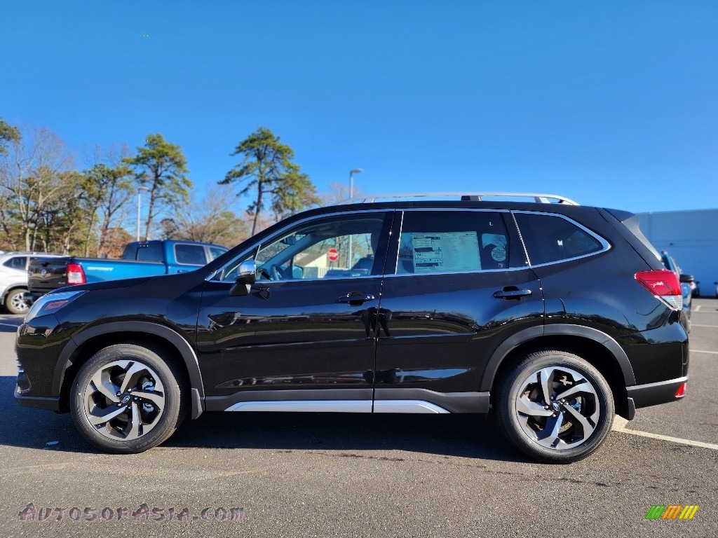 2022 Forester Touring - Crystal Black Silica / Black/Saddle Brown photo #3