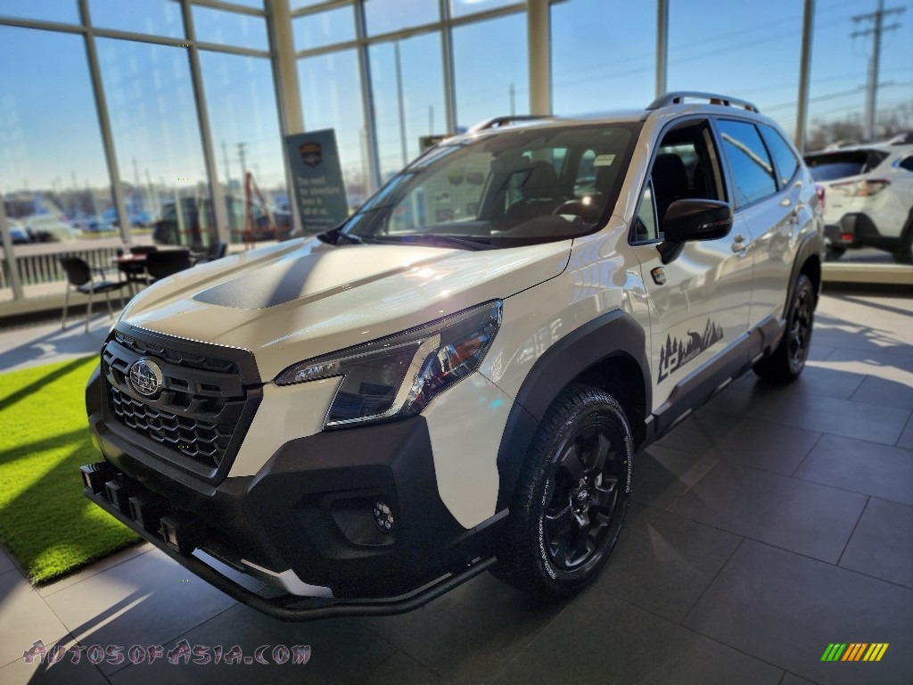 2022 Forester Wilderness - Crystal White Pearl / Gray photo #1