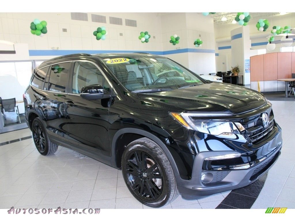 2022 Pilot Special Edition AWD - Crystal Black Pearl / Black photo #3