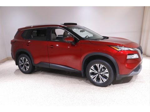 Scarlet Ember Tintcoat 2021 Nissan Rogue SV AWD