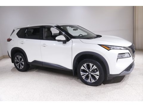 Pearl White Tricoat 2021 Nissan Rogue SV AWD