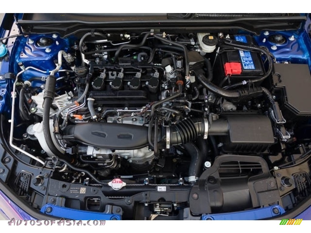 2023 Civic Touring Sedan - Aegean Blue Metallic / Black photo #9
