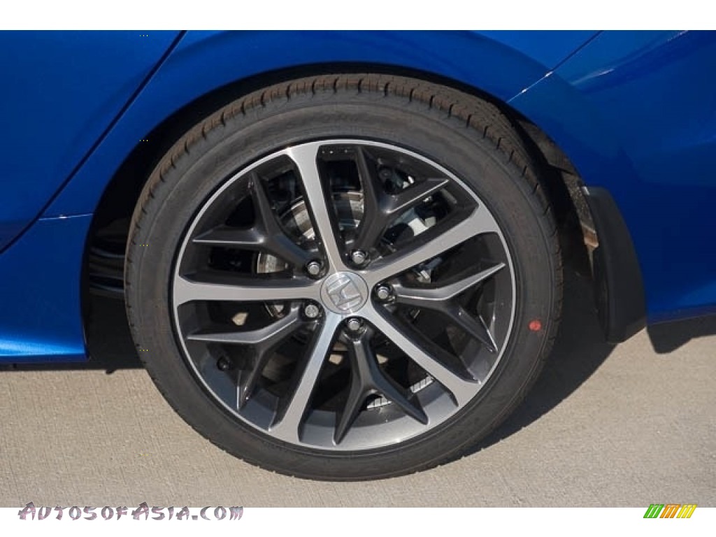 2023 Civic Touring Sedan - Aegean Blue Metallic / Black photo #12