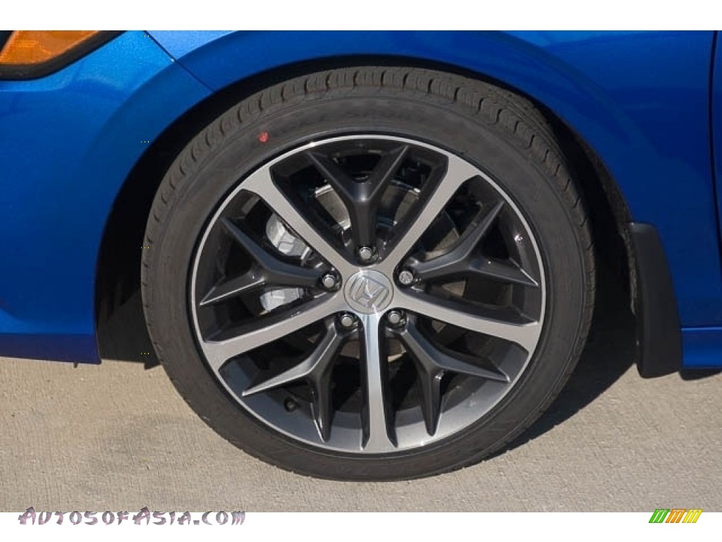 2023 Civic Touring Sedan - Aegean Blue Metallic / Black photo #13