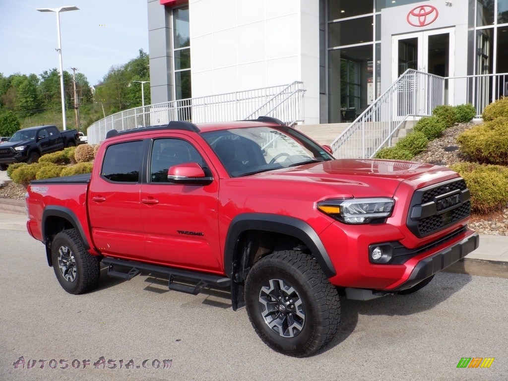 Barcelona Red Metallic / Cement/Black Toyota Tacoma TRD Off Road Double Cab 4x4