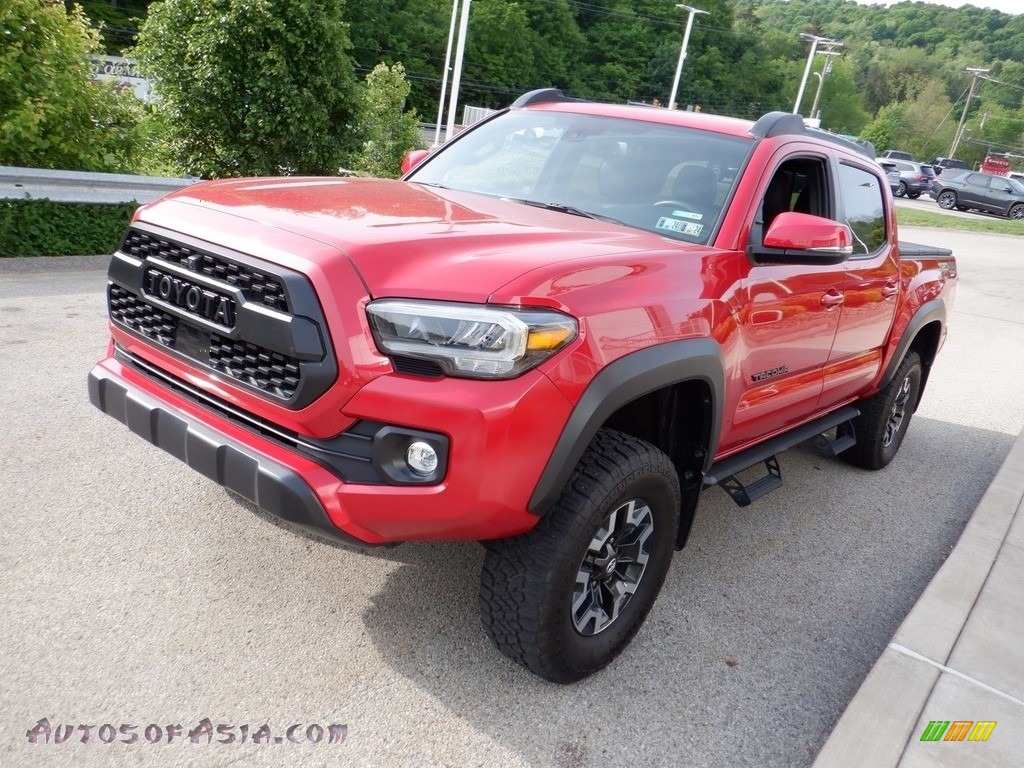 2022 Tacoma TRD Off Road Double Cab 4x4 - Barcelona Red Metallic / Cement/Black photo #14