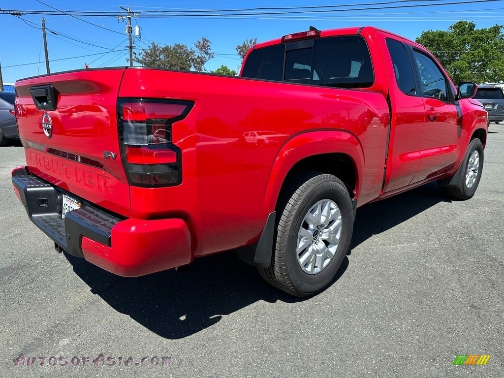 2023 Frontier SV King Cab - Cardinal Red Metallic Tricoat / Charcoal photo #6
