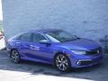 Honda Civic Touring Sedan Aegean Blue Metallic photo #1