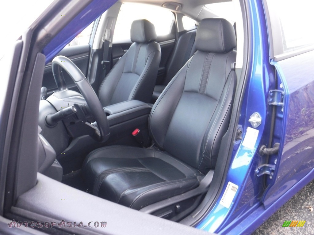 2020 Civic Touring Sedan - Aegean Blue Metallic / Black photo #11