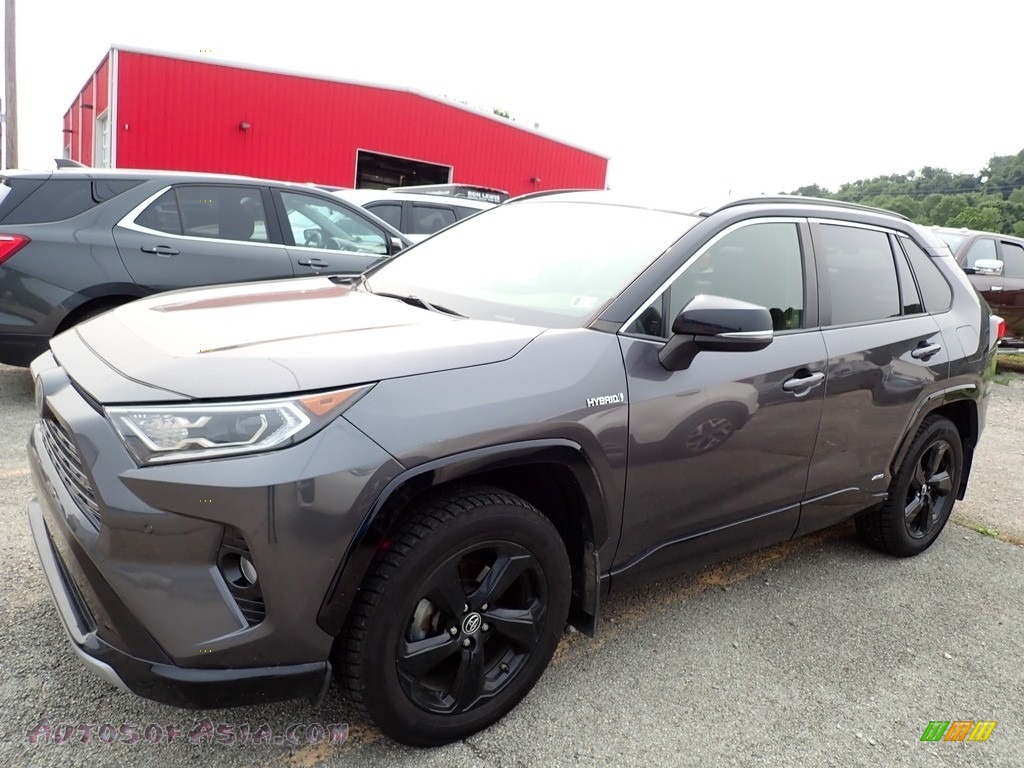 Magnetic Gray Metallic / Black Toyota RAV4 XSE AWD Hybrid