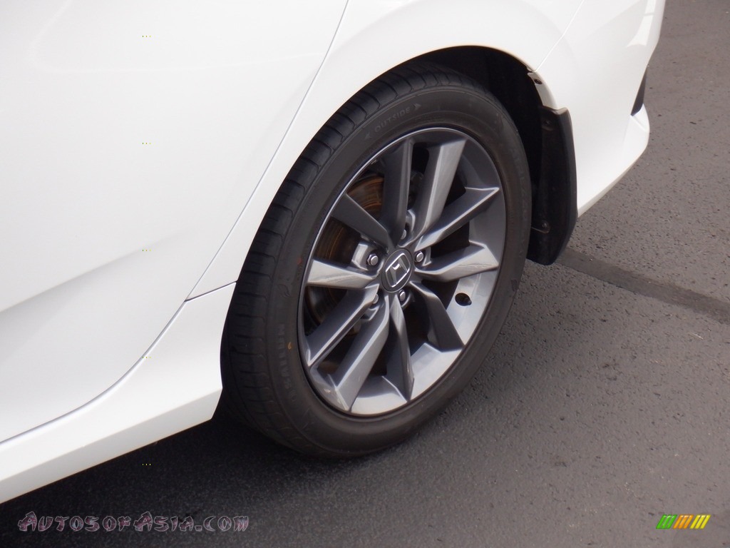 2020 Civic EX Sedan - Platinum White Pearl / Ivory photo #2