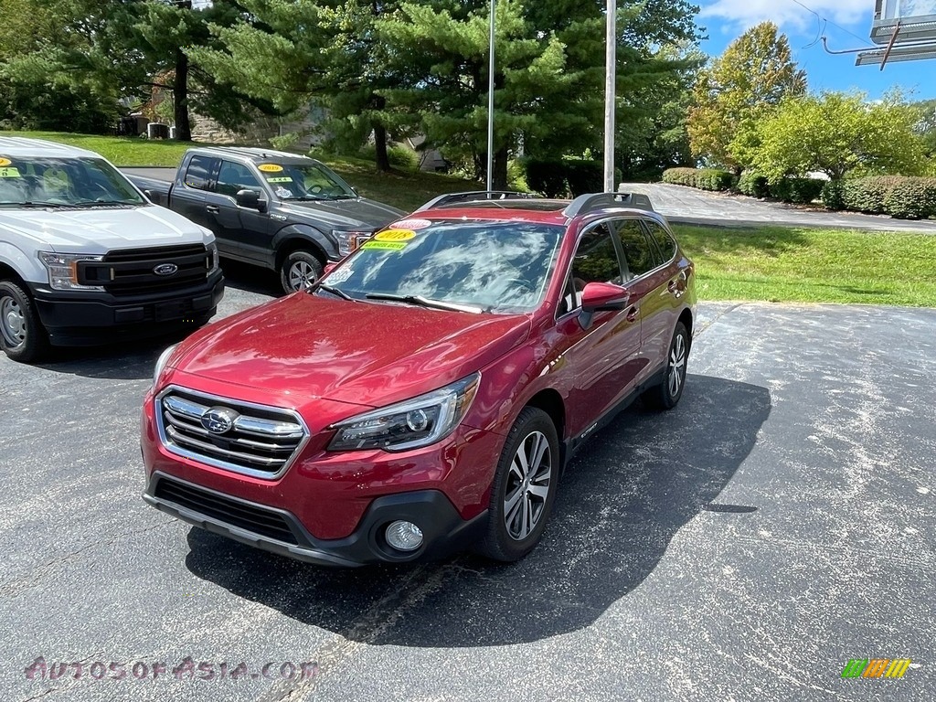 2018 Outback 2.5i Limited - Crimson Red Pearl / Ivory photo #1