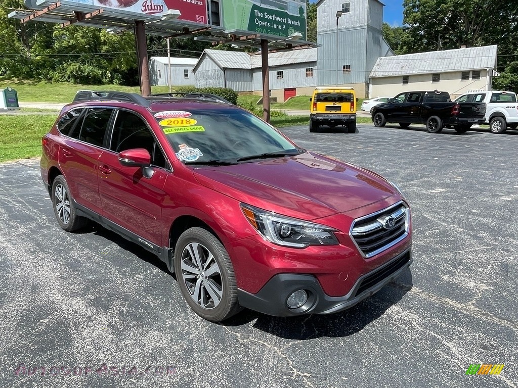 2018 Outback 2.5i Limited - Crimson Red Pearl / Ivory photo #5