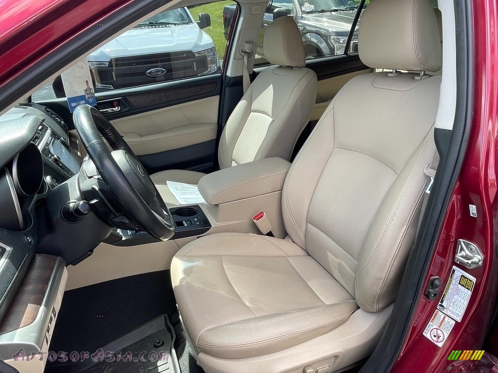 2018 Outback 2.5i Limited - Crimson Red Pearl / Ivory photo #10