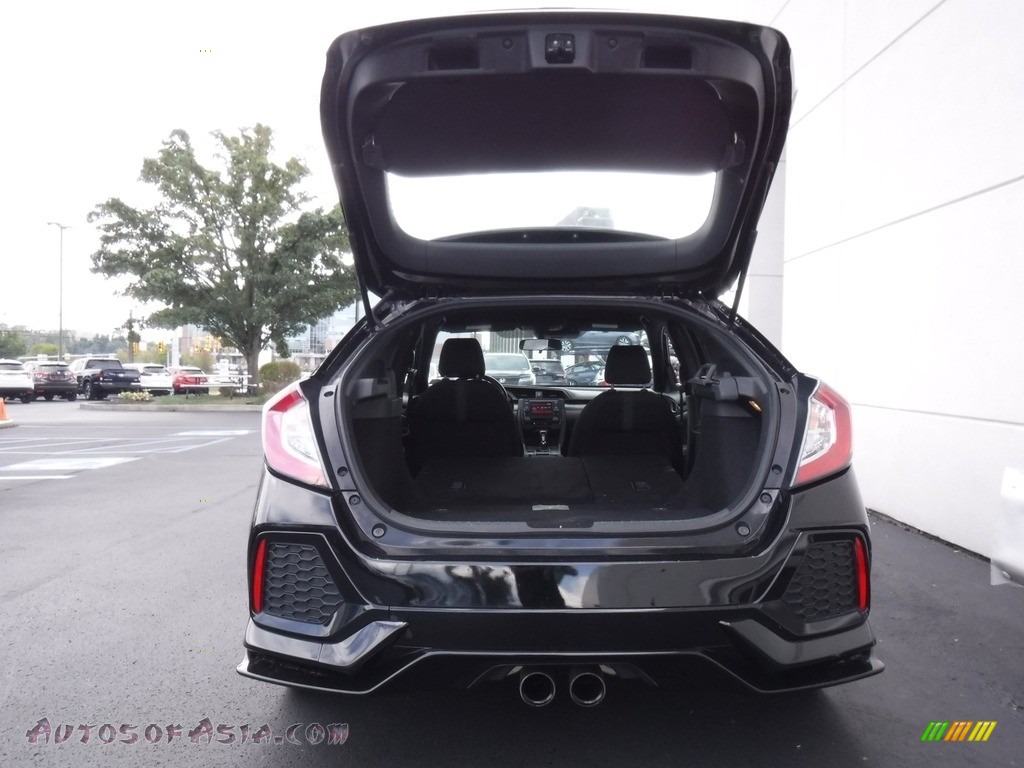 2019 Civic Sport Hatchback - Crystal Black Pearl / Black photo #24
