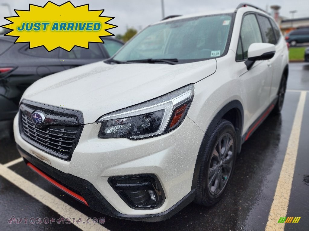 Crystal White Pearl / Gray Subaru Forester 2.5i Sport