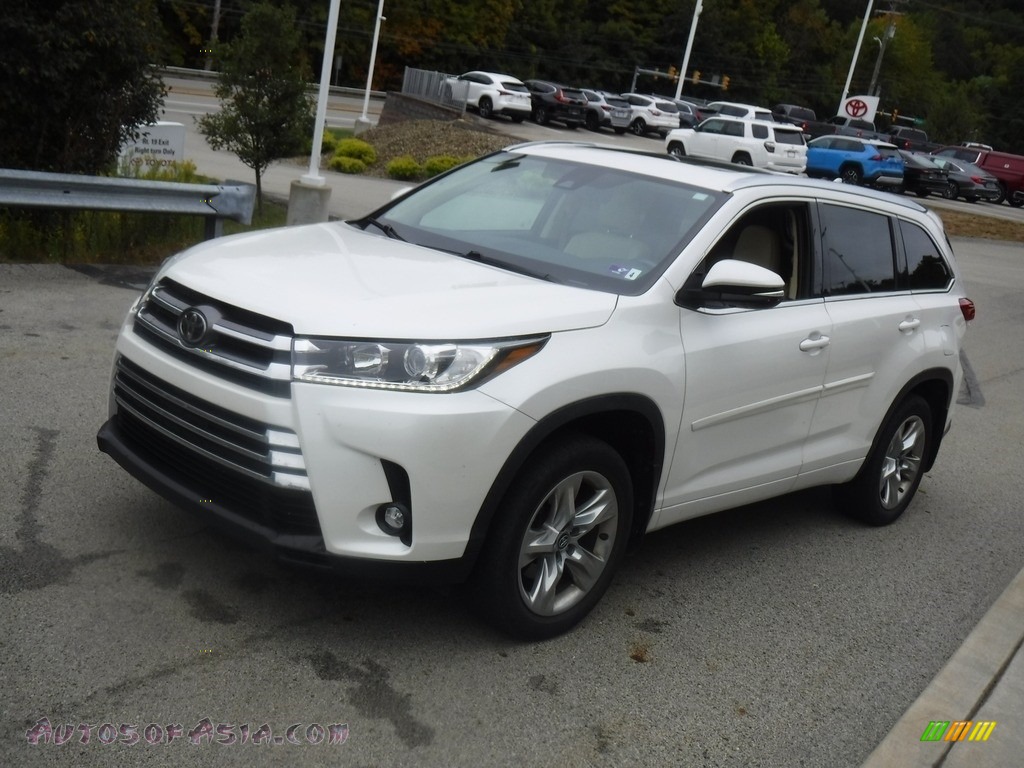 2019 Highlander Limited AWD - Blizzard Pearl White / Almond photo #6