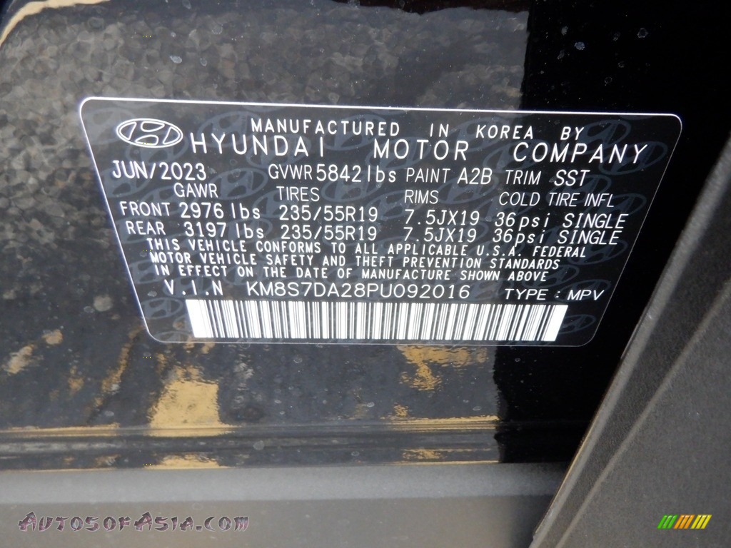 2023 Santa Fe Hybrid Limited AWD Plug-In Hybrid - Twilight Black / Beige/Black photo #31