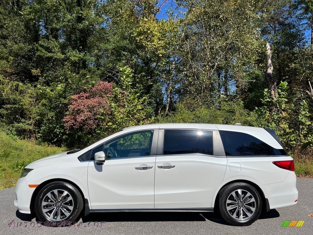 Platinum White Pearl / Beige Honda Odyssey EX-L