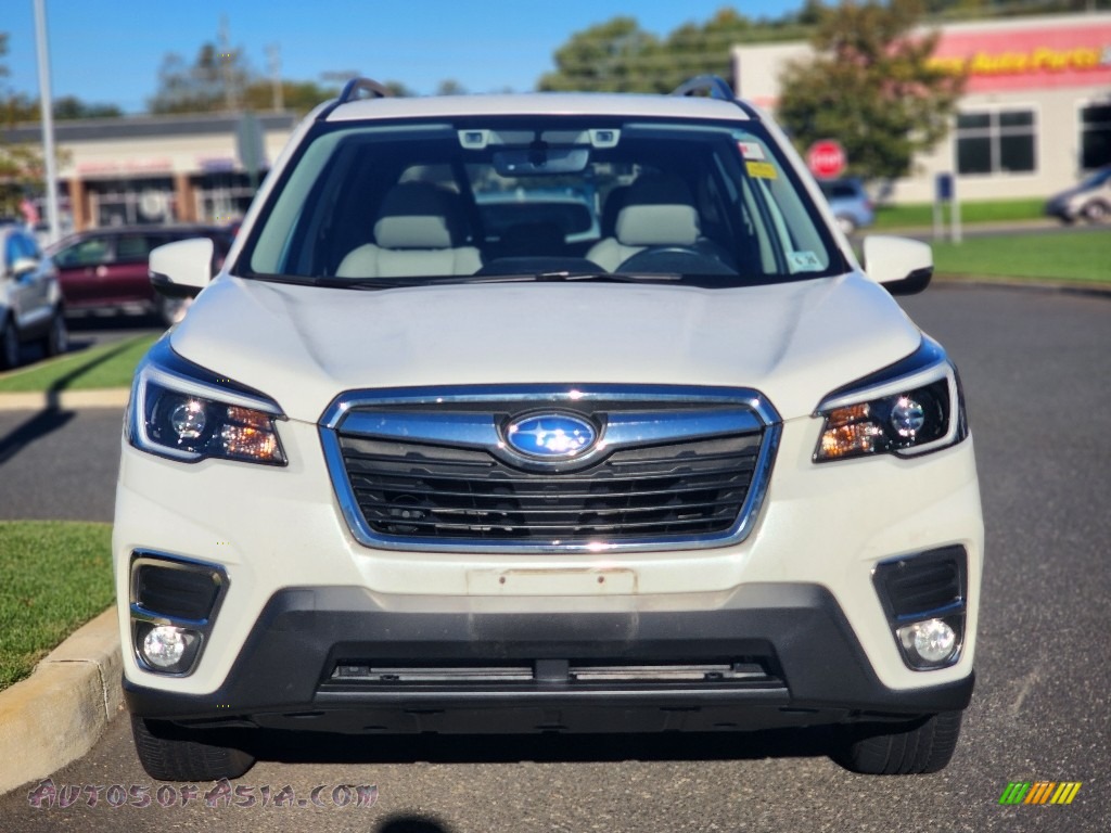 2021 Forester 2.5i Limited - Crystal White Pearl / Gray photo #2