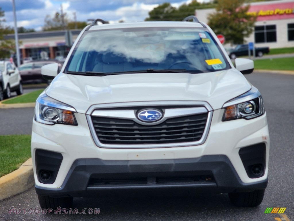 2020 Forester 2.5i Premium - Crystal White Pearl / Gray photo #2