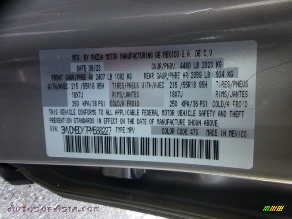 2023 CX-30 Turbo Premium AWD - Platinum Quartz Metallic / Black photo #18