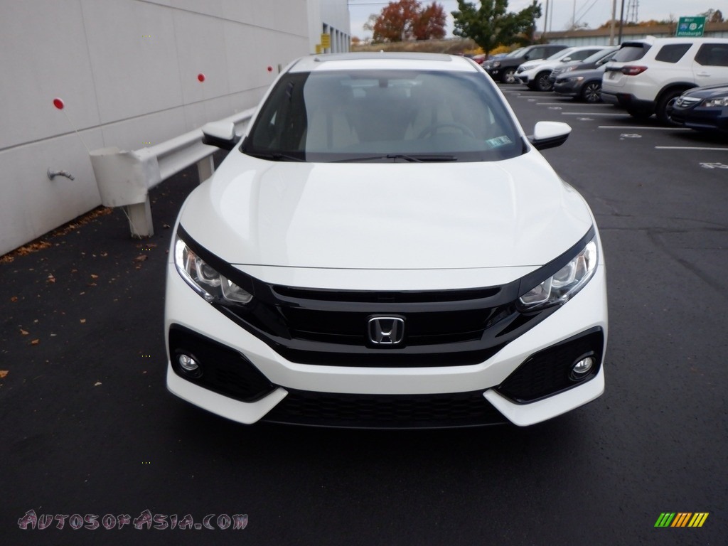 2017 Civic EX Hatchback - White Orchid Pearl / Black/Ivory photo #5