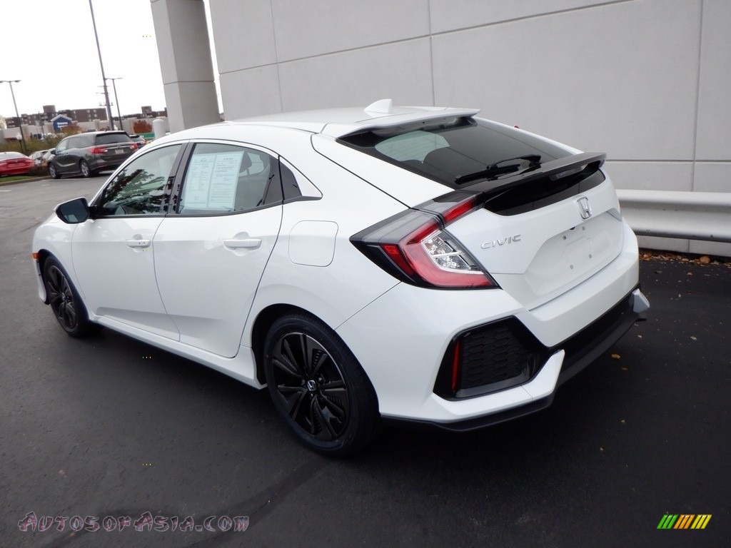 2017 Civic EX Hatchback - White Orchid Pearl / Black/Ivory photo #9
