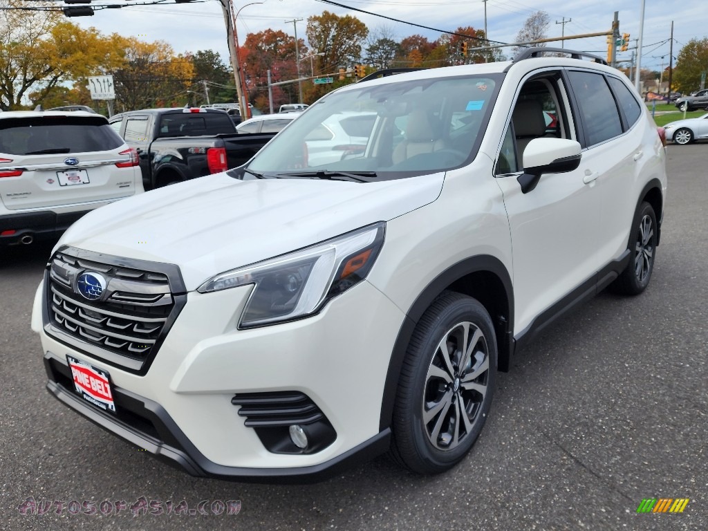 2023 Forester Limited - Crystal White Pearl / Gray photo #1