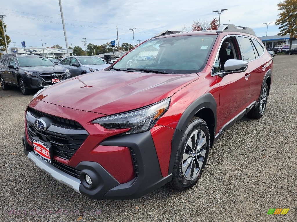 Crimson Red Pearl / Slate Black Subaru Outback Touring