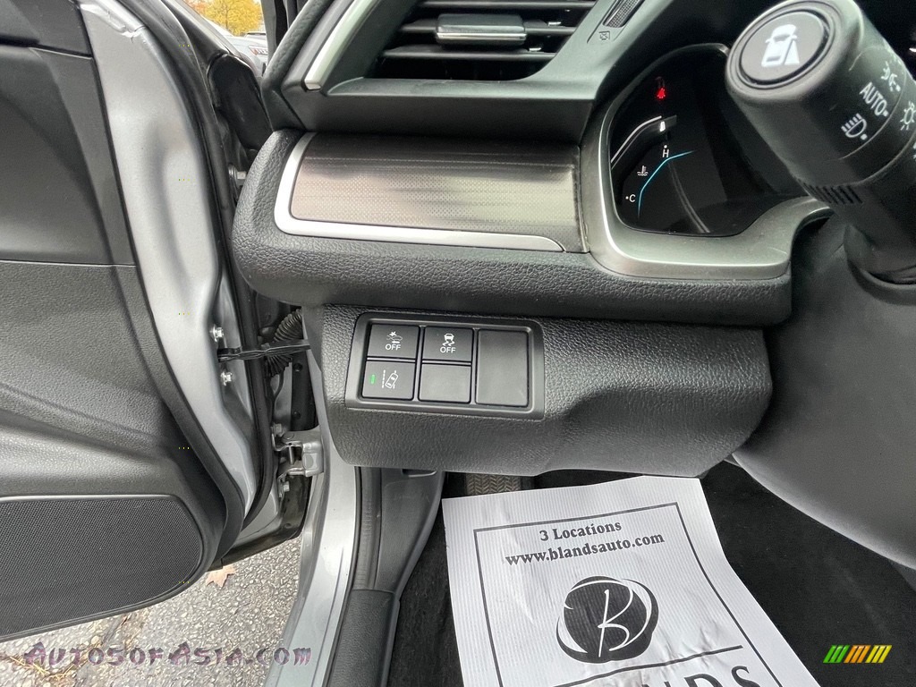 2019 Civic EX-L Sedan - Lunar Silver Metallic / Black photo #24